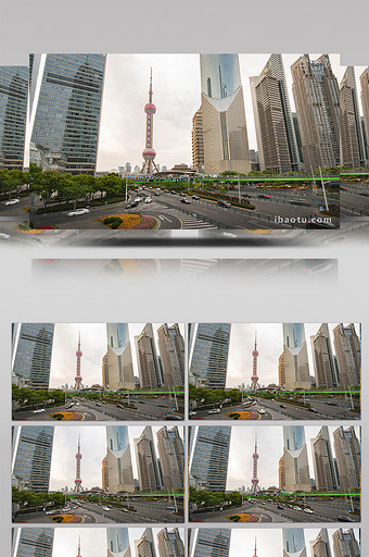 8k上海陆家嘴东方明珠城市地标延时摄影图片