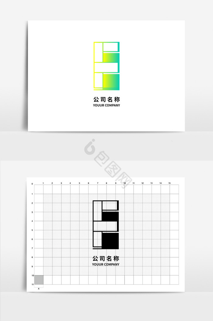 F型字母logo图片