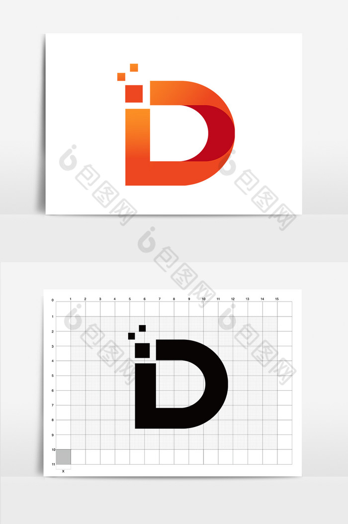 字母D的标志图片图片