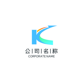 字母K公司企业物流LOGO标志VI运输