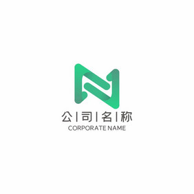 字母N公司企业科技LOGO标志VI电商