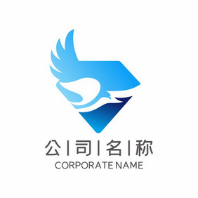 科技老鹰电商网络IT教育LOGO标志VI