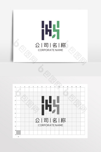 字母H公司企业家具LOGO标志VI家居图片