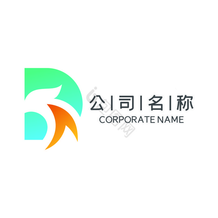 字母D公司企业科技LOGO标志VI鹰图片