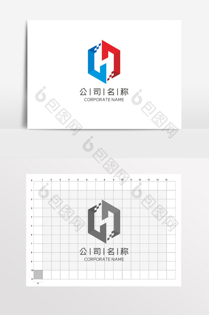 字母C公司企业机械LOGO标志VI科技