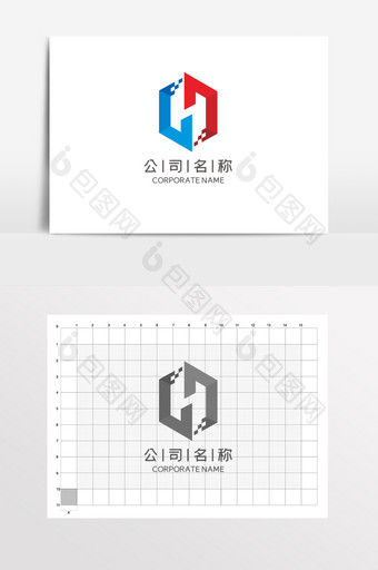 字母C公司企业机械LOGO标志VI科技图片