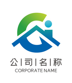 字母G公司企业建筑LOGO标志VI中介