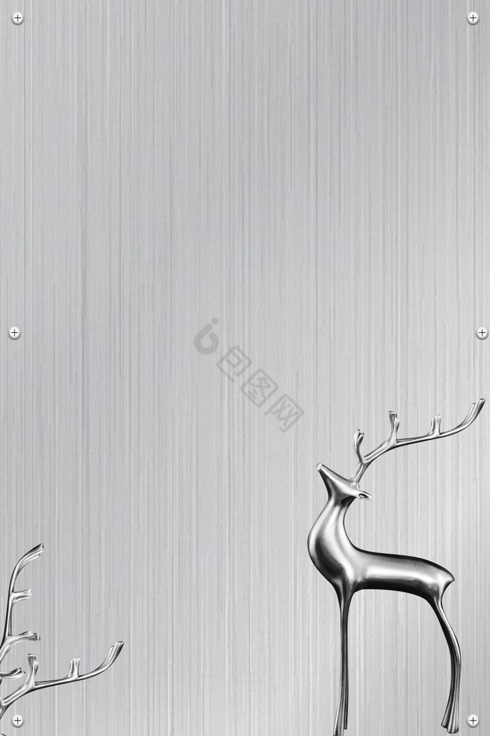 金属质感金属麋鹿图片