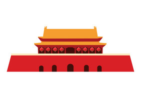 国庆节日元素 北京建筑素材节日装饰元素