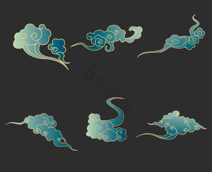 古风云纹图片-古风云纹素材免费下载-包图网