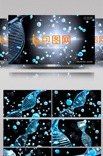 医疗大气DNA健康片头片尾pr模板图片