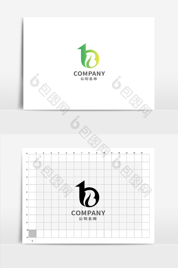 字母b形状纯字母B单字母logo