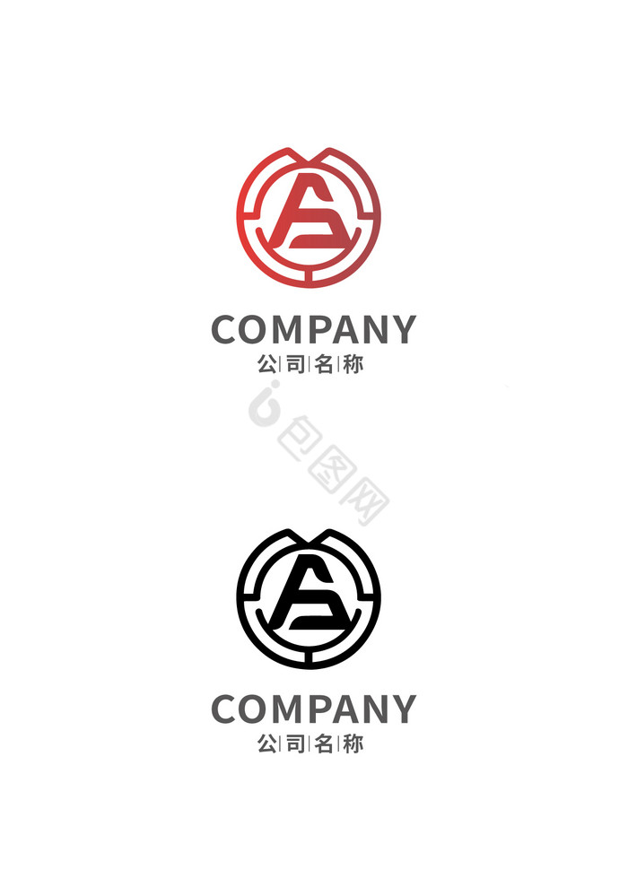 字母A形状金融纯字母a单字母logo图片