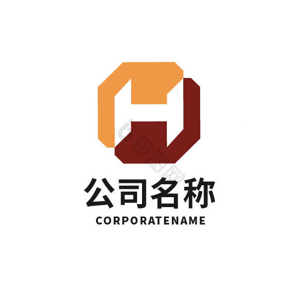 金融置业字母H标志图片