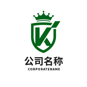 高端大气皇冠酒店字母K标志