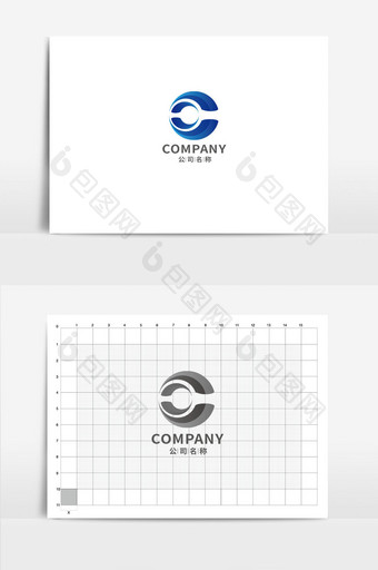 字母C形状金融c单字母logo图片