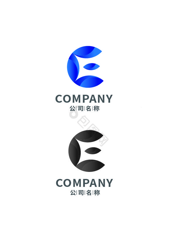 字母C形状c金融单字母logo图片