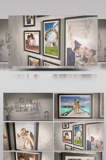 婚礼相框相册图片展示AE模板图片