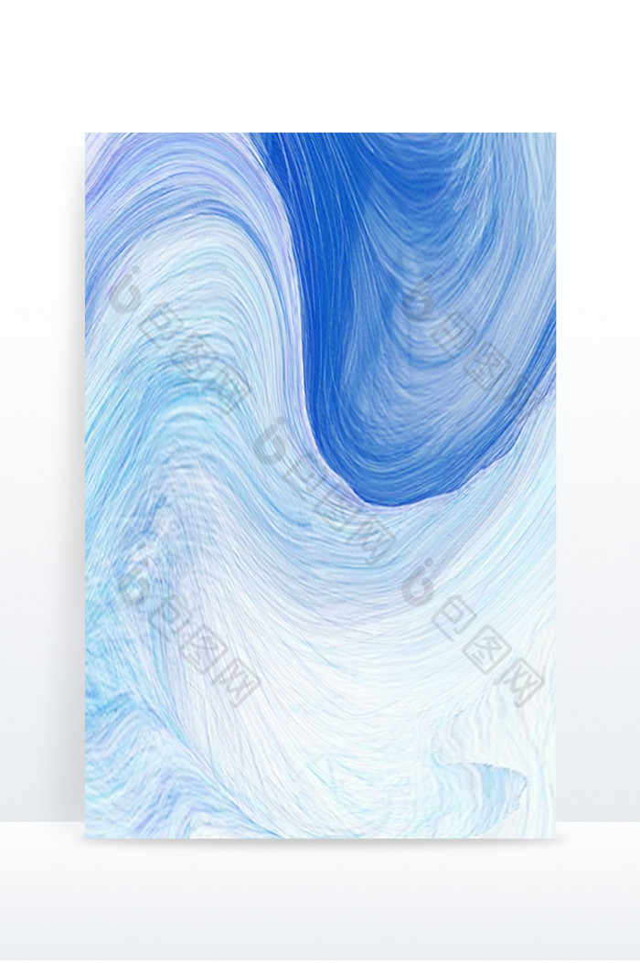 蓝色渐变色彩笔刷撞色背景图片