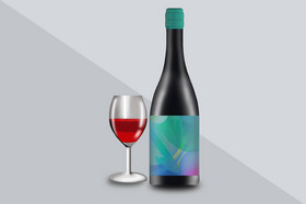 品牌VI手册红酒瓶标签贴图