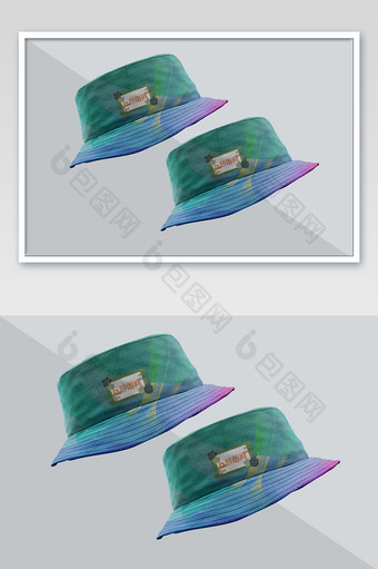 品牌设计VI手册渔夫帽贴图样机图片