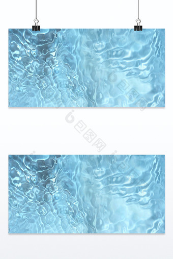 水波纹效果液态流体酸性设计蓝色大气背景图片