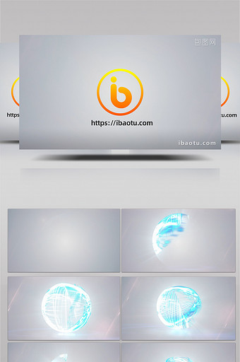 企业震撼演绎魔法光球片头pr模板图片