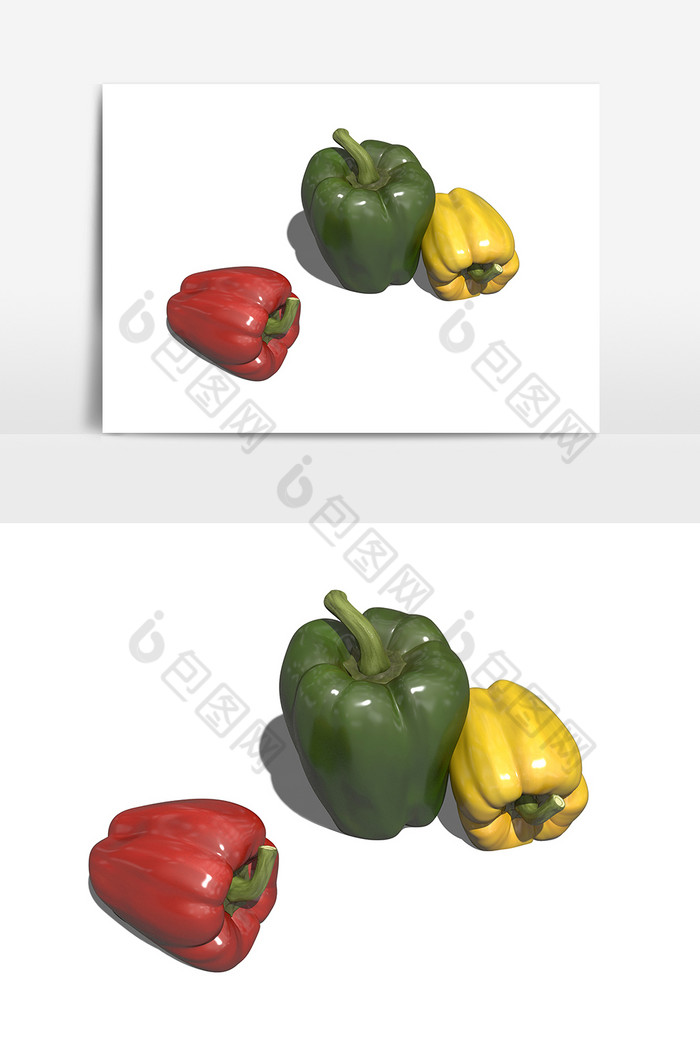 蔬菜类写实彩色辣椒图片图片