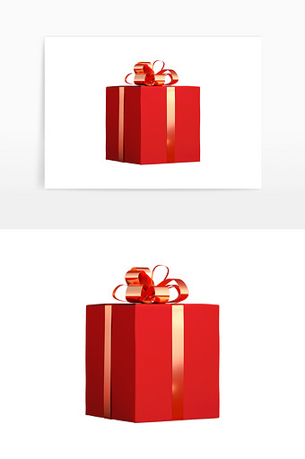 圣诞节装饰元素节日促销礼盒元素图片