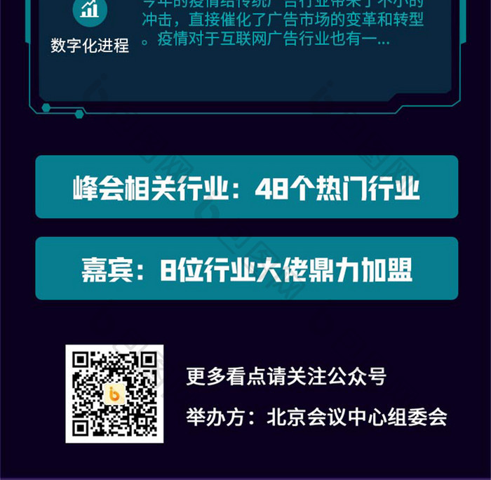 2021科技感互联网峰会行业大会H5长图