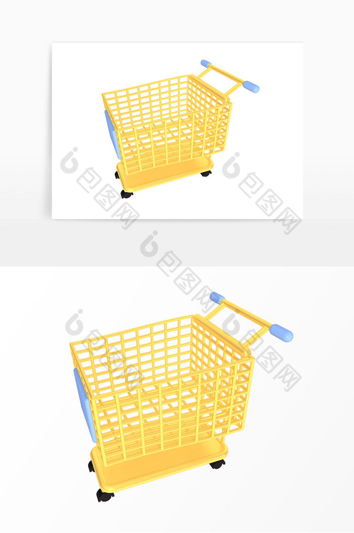 C4D立体电商购物车元素图片图片