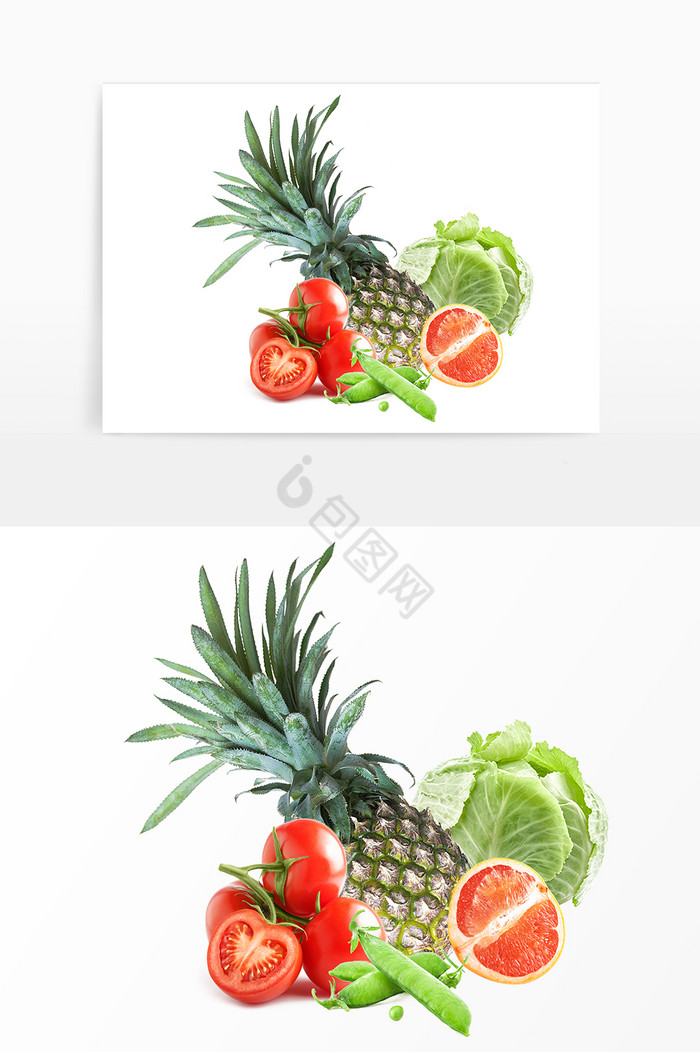 写实健康蔬菜水果组合图片