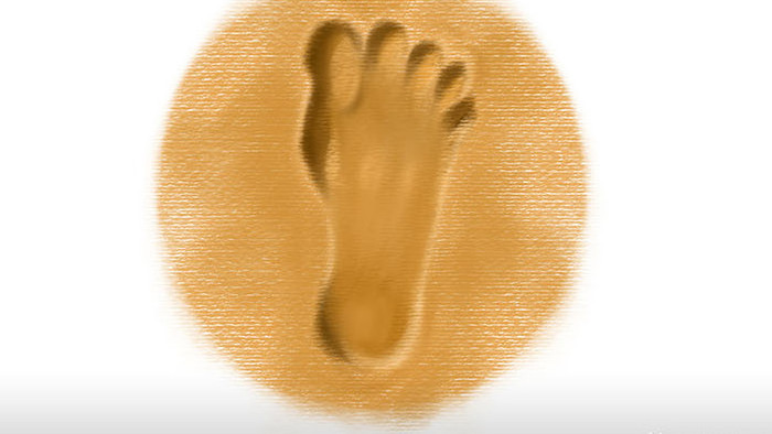 易用写实类mg动画雨天天气类泥泞中的脚印