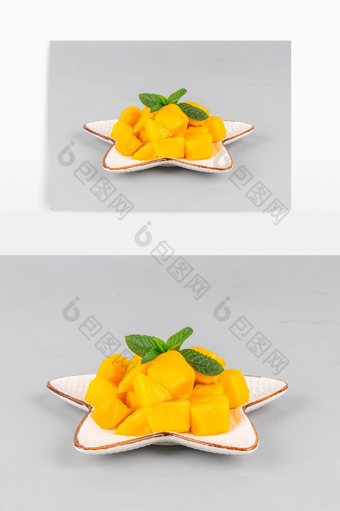 新鲜水果芒果果盘图片图片