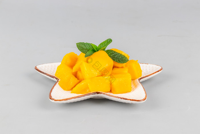 新鲜水果芒果果盘图片