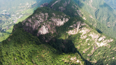 自然风光浙江杭州西部山区航拍