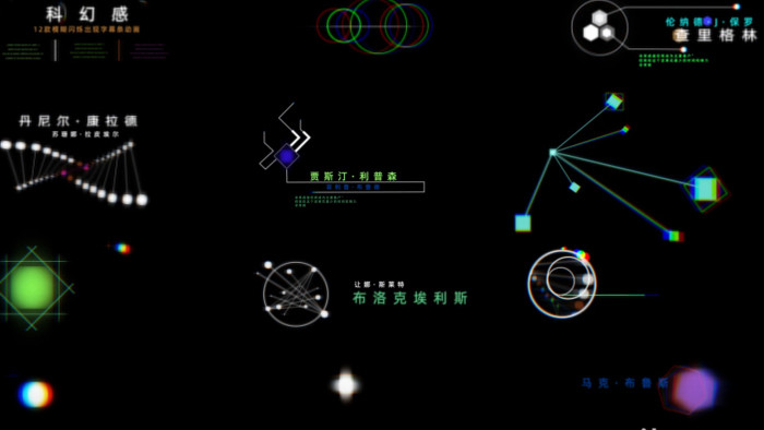 12款模糊闪烁文字标题字幕条动画AE模板