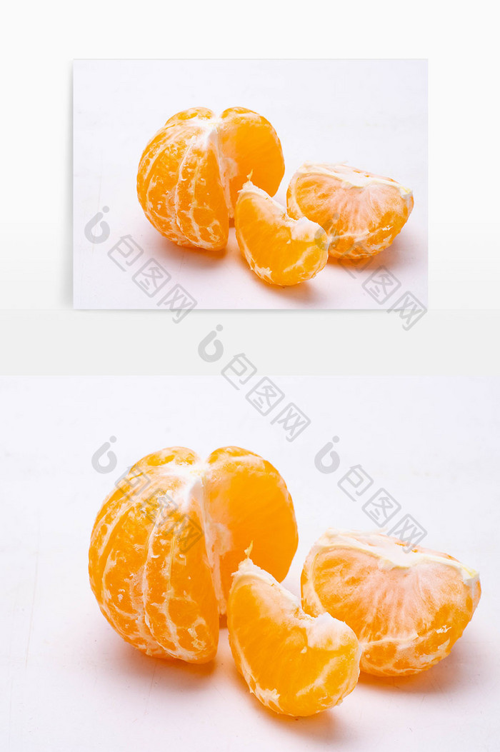 新鲜水果甜橘剥开橘子
