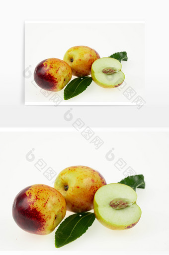 新鲜水果冬枣绿色食品图片