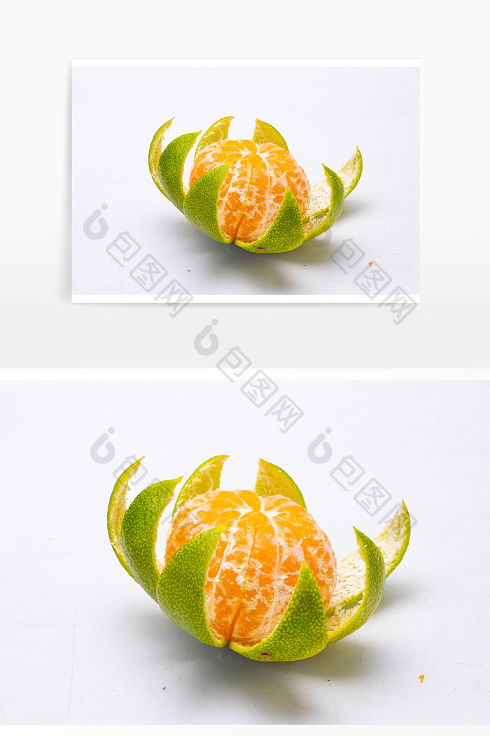 新鲜水果剥开橘子图片图片