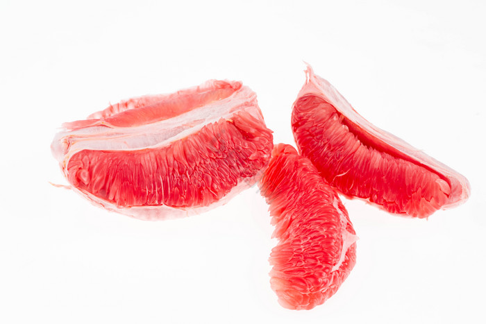 新鲜水果剥开红柚柚子图片