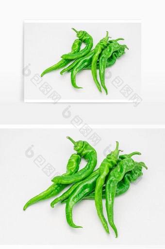 绿色蔬菜螺丝椒实物图片