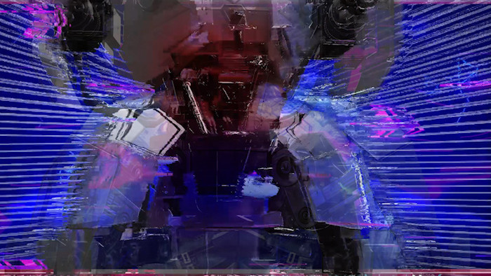 未来科技赛博朋克酸性跳舞机器人背景视频