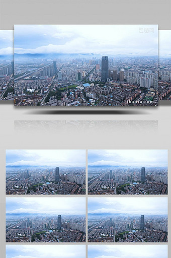 云南昆明西山区城市4K航拍图片