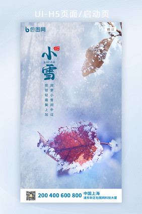 大气清新小雪启动页