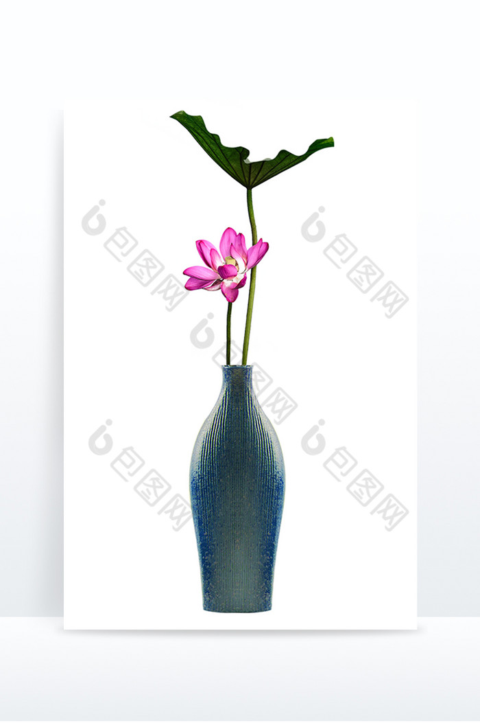 新中式家居装饰荷花荷叶花瓶图片图片