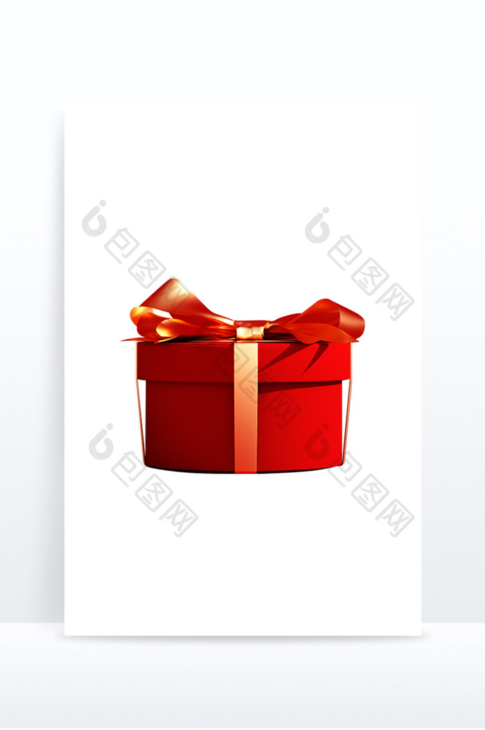 红色礼盒元素 海报装饰元素礼物