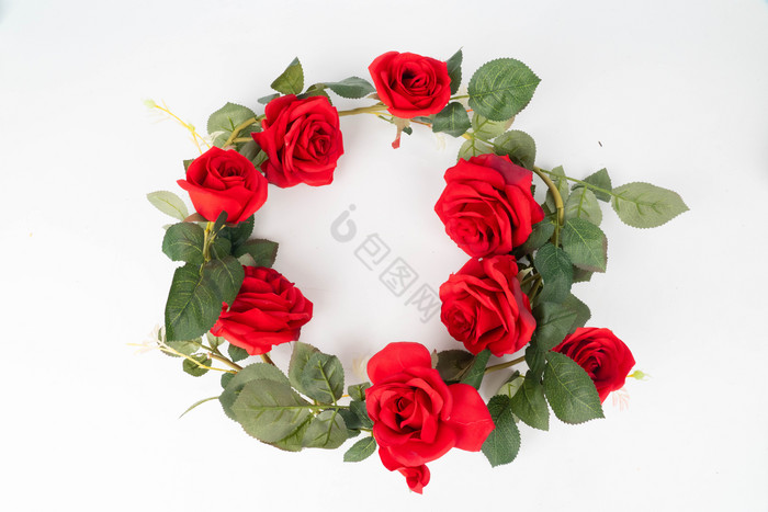 婚礼玫瑰花花卉花朵花环图片