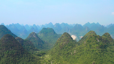 自然风光广西桂林群山航拍