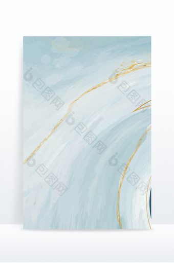 天蓝色流体中国风鎏金背景图片